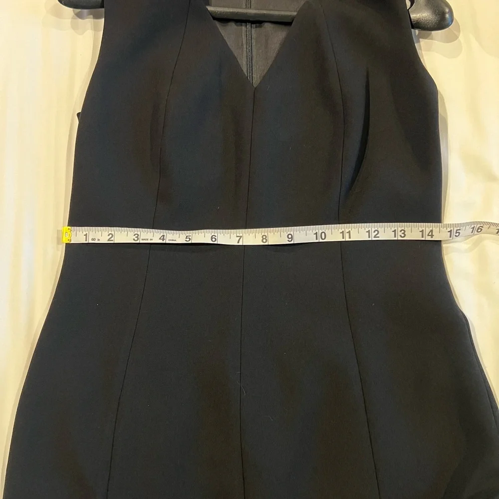 Elie Tahari Black Dress w/ lace slit - Picture 5 of 8